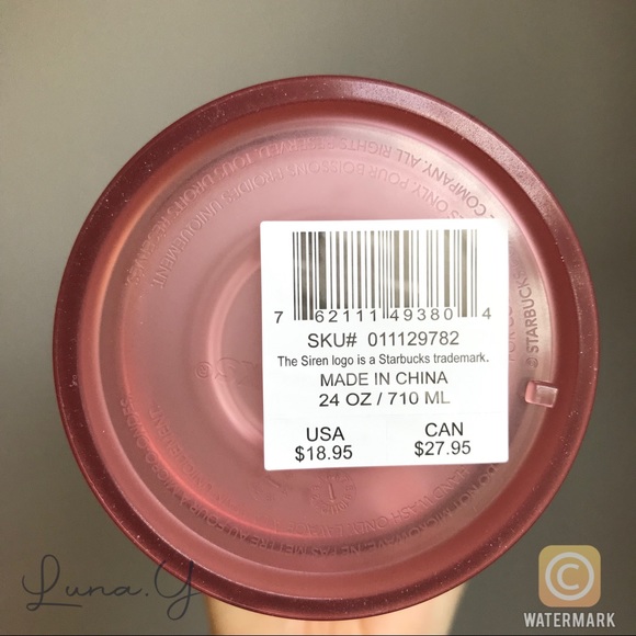 Starbucks Copper Siren Mermaid Pink Soft Touch Tumbler Cup Venti - Picture 7 of 9